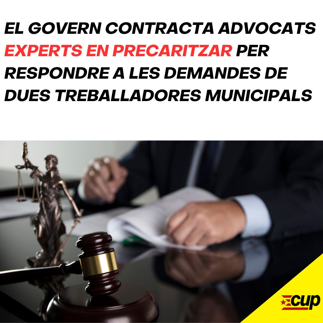 CupMalgrat's tweet photo. 📄El govern contracta "Sagardoy Abogados" un gabinet d'advocats expert en precaritzar treballadors.

Fil: 1/5 https://t.co/68LWFyHm1U