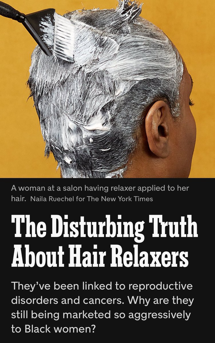 I knew, but didn’t fully appreciate until reading this <a href="/NYTmag/">NYT Magazine</a> piece by <a href="/lindavillarosa/">Linda Villarosa</a> about the dangers of hair relaxers, how my parents truly protected my health and well-being! They encouraged my sister and me to love our natural hair despite anti-Black messaging everywhere.