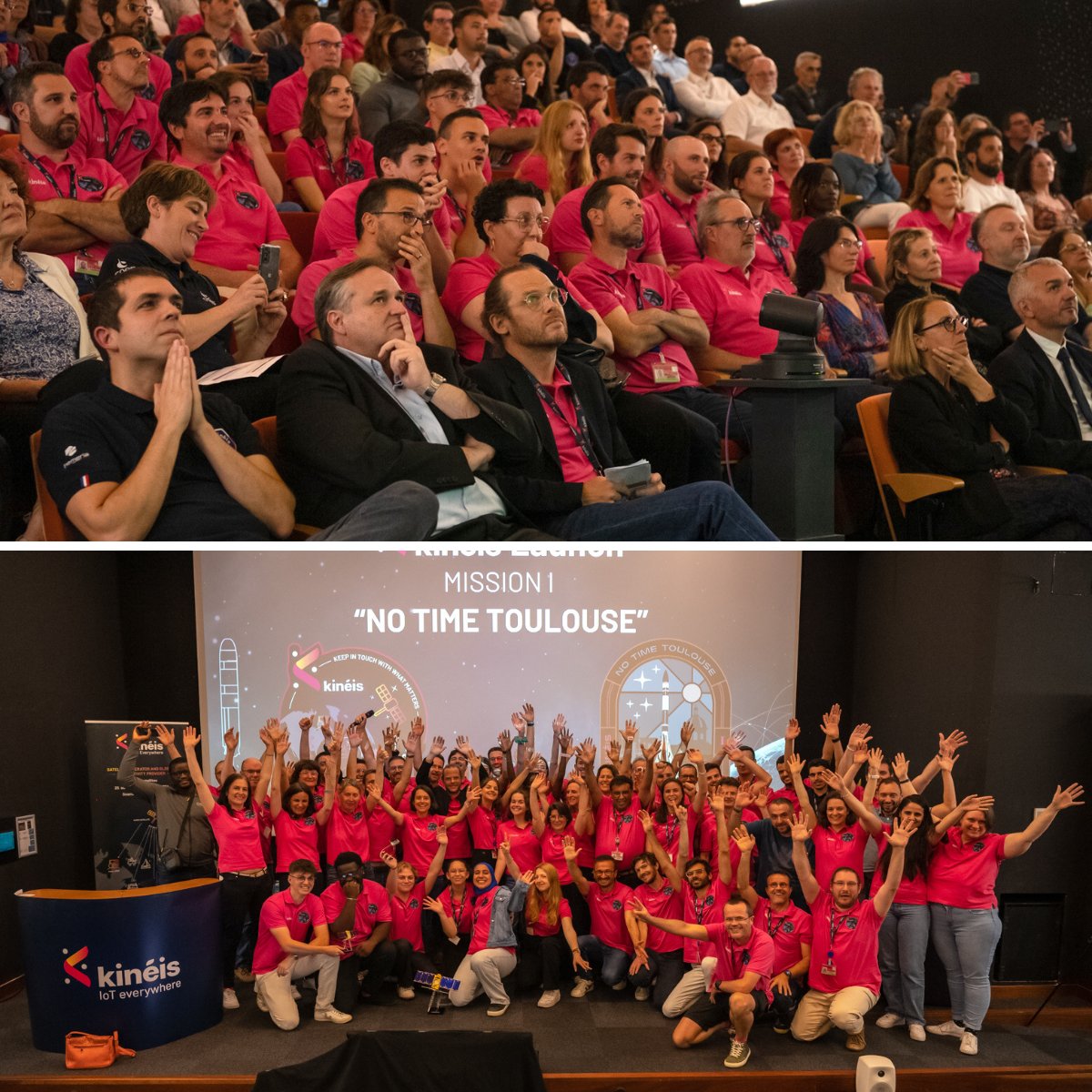 🚀 One team, One spirit 🚀
Anticipation, tension and finally joy and relief.

Our first five nanosatellites are now launched and good news we have received the first signals from our 5 satellites.🛰

We feel a deep sense of accomplishment and excitement for what lies ahead.🌌

To