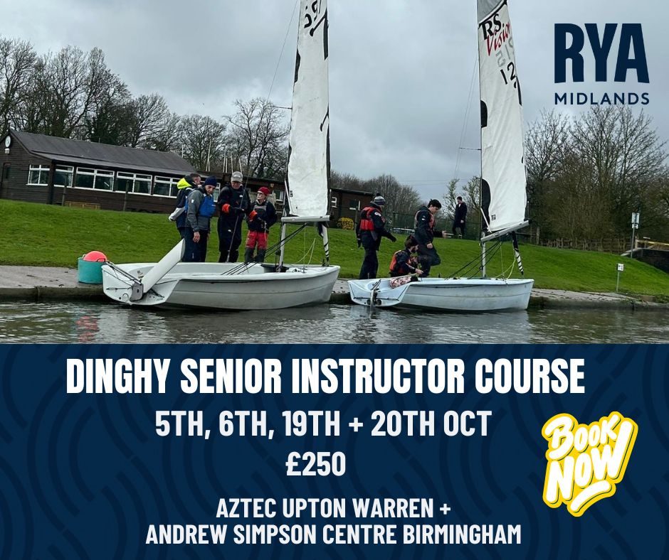 RYA Midlands (@ryamidlands) on Twitter photo Booking is open for an RYA Midlands Dinghy Senior Instructor course taking place this autumn at <a href="/aztecadventure1/">Aztec Adventure</a> Upton Warren and <a href="/AS_Centres/">Andrew Simpson Centres</a> Birmingham - sign up: rya.org/eW1Q50SlfQr Booking is open for an RYA Midlands Dinghy Senior Instructor course taking place this autumn at <a href="/aztecadventure1/">Aztec Adventure</a> Upton Warren and <a href="/AS_Centres/">Andrew Simpson Centres</a> Birmingham - sign up: rya.org/eW1Q50SlfQr