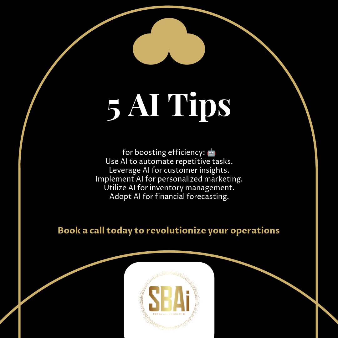 SmallBizAIGuy's tweet image. Turns out, the only real efficiency hacks aren’t really hacks at all. Empower your small business with AI today! 🚀 Share if you found this helpful, or comment with your favorite AI tool! #AIForSmallBiz #EfficiencyBoost #SmallBusinessGrowth #WhyWorkWhenWeGotRobots
