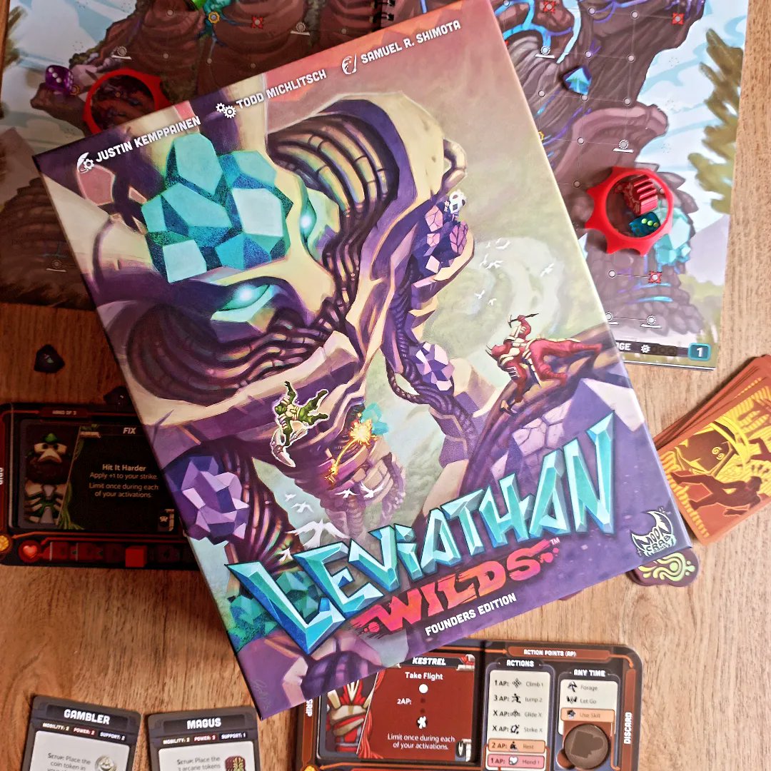Spent the morning learning the fabulous 'Leviathan Wilds' from <a href="/MoonCrabGames/">Moon Crab Games</a> 

Full review of this co-op boss battler to come...

#boardgames #boardgame #game #boardgaming #tabeltopgames #tabletopgame #fyp #foryoupage #foryou #trend #meme #love #win #play