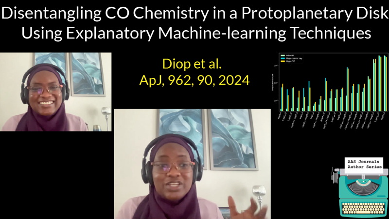 AAS_Office's tweet photo. .@AAS_Publishing has launched a special series of AAS Journal Author video chats in collab w/@BlackInAstro for #BlackSpaceWeek to highlight the work of incredible Black astronomers.   

Amina Diop (@UVA) chats about her article on protoplanetary disks: https://t.co/xLg4ZSrtKf https://t.co/Fm8fcEQ45g
