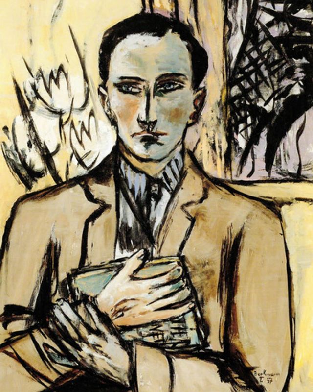 MenschOhneMusil's tweet image. PORTRAIT OF STEPHAN LACKNER, 1939, Max #Beckmann.