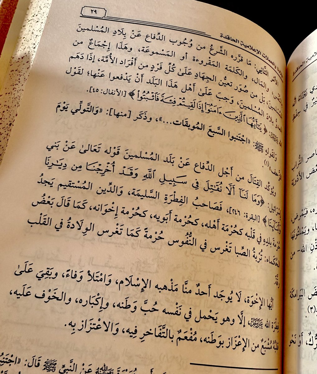 فصاحب الفطرةِ السليمة، والدين المستقيم يَجدُ حُرْمةَ بلدهِ في قلبه كحرمةِ أهْله، كحرمةِ أبَويه، كحُرمةِ إخوانه، كما قالَ بعضهم: تُربةُ الصِّبا تغرسُ في النفوسِ حُرمة كما تغرسُ الوِلادةُ في القلْبِ رقّة.