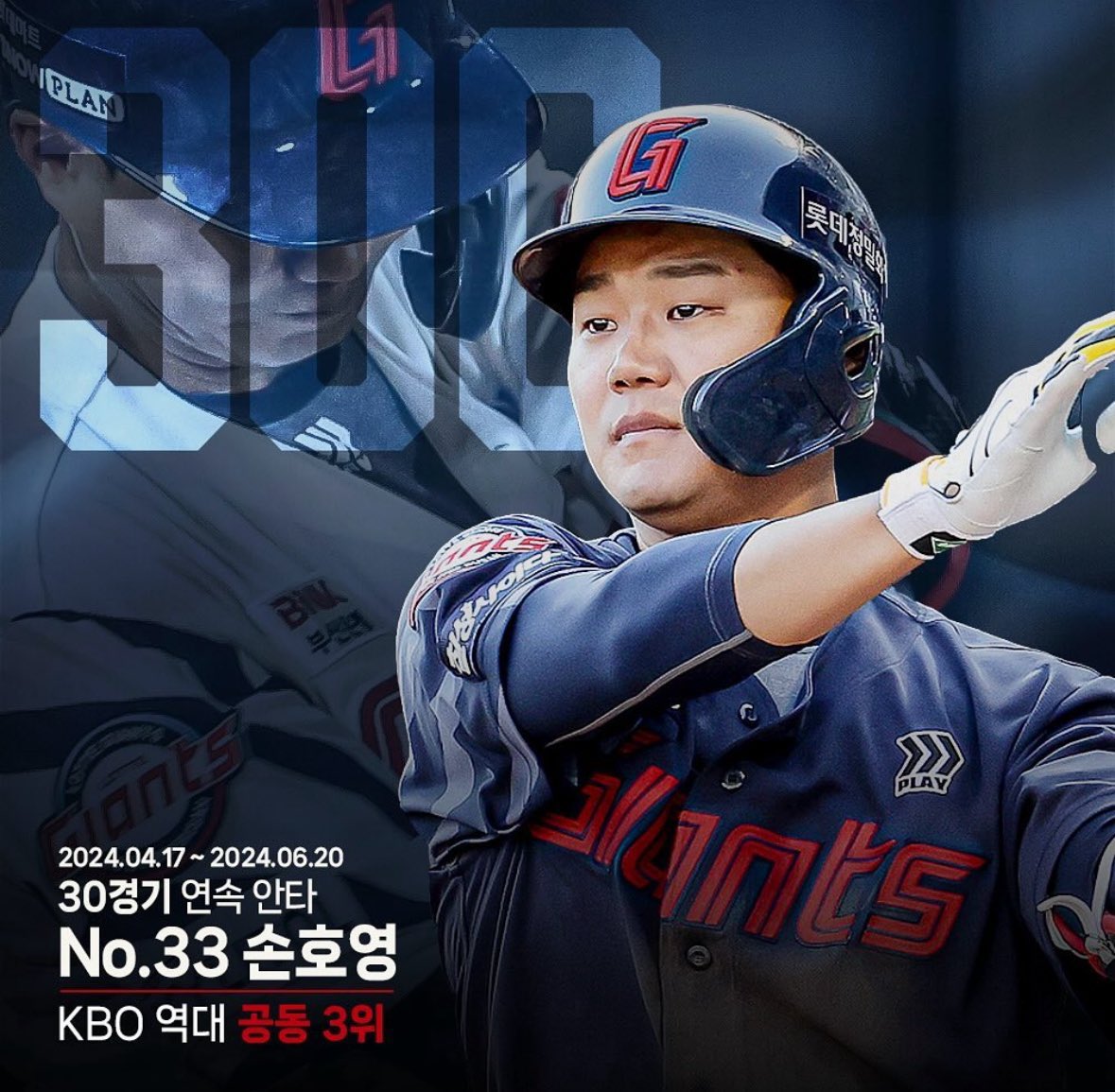 손호영의 30경기 연속 안타 축하합니다 ☺️!!!

앞으로도 건강하게 야구하길 바라며
알티추첨 한분 롯백상품권 드립니다

당발은 손호영 첫 안타치는날 

#롯데자이언츠
#손호영
#rt