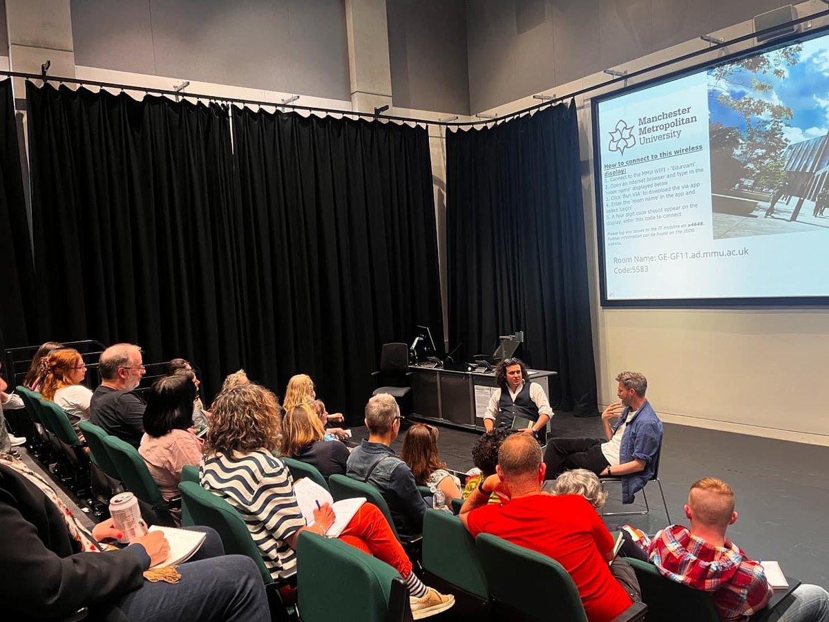 Had a really nice time speaking with Joe about publishing and poetry at <a href="/MMUEnglishDept/">English at Manchester Met</a>’s summer school last night. Talked all things <a href="/BragWriters/">BRAG Magazine</a> as well as the creative process. I read from Peat and Other Soils and had some great questions from the audience too.