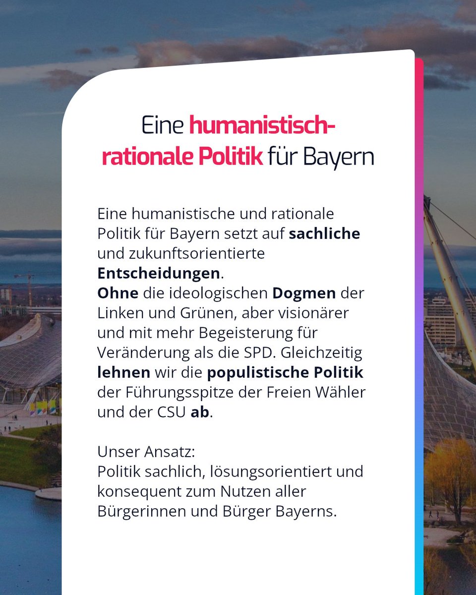 pdh_bayern's tweet image. Fröhlichen #WeltHumanistenTag euch allen 👫
Wir machen unsere Politik für euch auf Basis eines evolutionär, humanistischen Weltbildes.
Das bedeutet wir wollen eine gerechte und fortschrittliche Gesellschaft fördern.