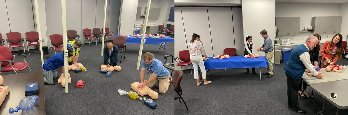 DEN's <a href="/UABetsy77/">Betsy</a> facilitated 2 CPR/AED sessions to qualify 12 more team members in this invaluable skill. Self registering for the sessions, these safety champions are enhancing their Role in Safety. <a href="/AOSafetyUAL/">AO Safety UAL</a> <a href="/mcgrath_jonna/">Jonna McGrath</a>