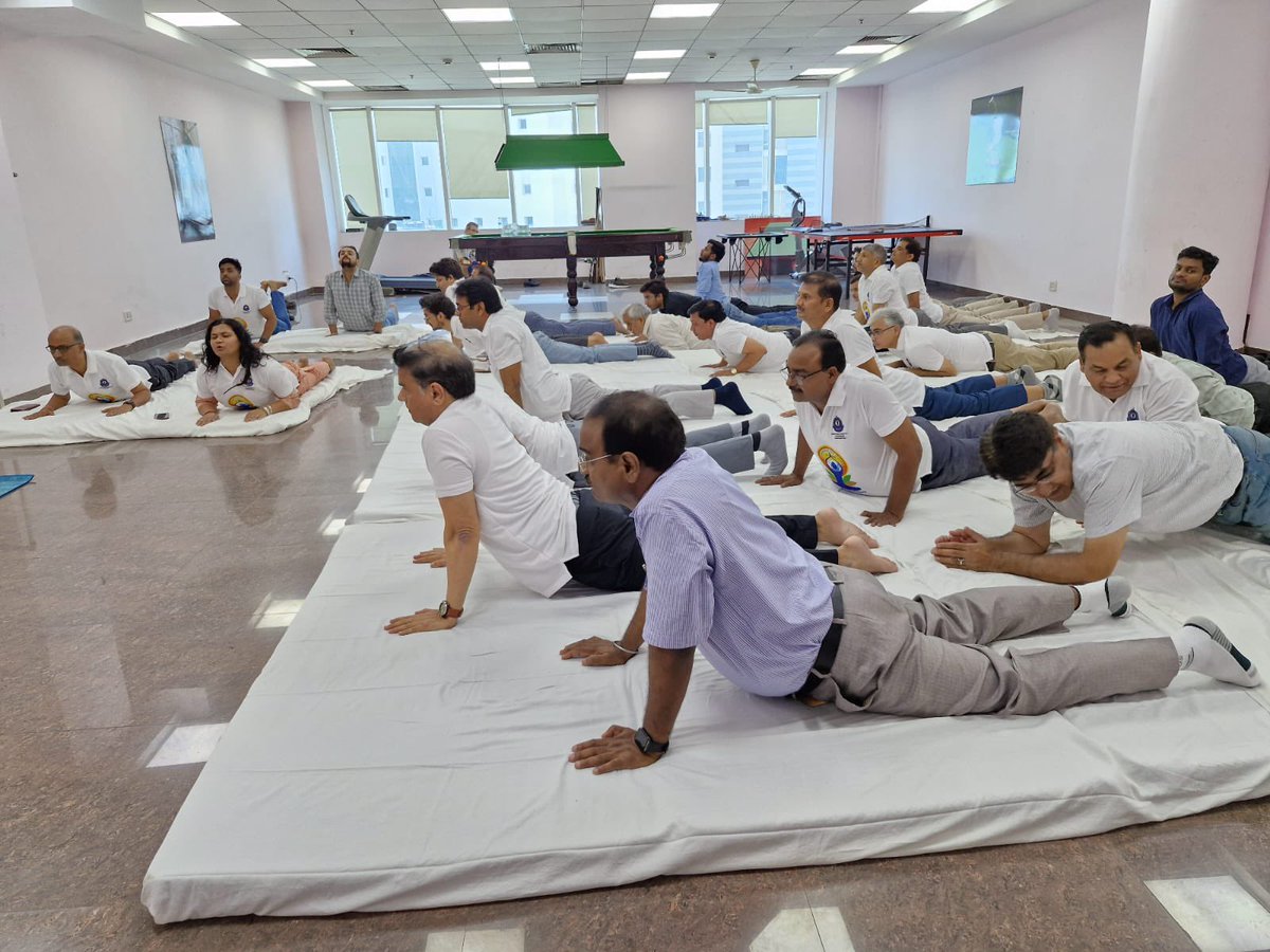 CGST, Gautam Buddh Nagar celebrates International Yoga Day 2024! Yoga isn't just exercise; it's a journey inward, promoting peace, health, and unity. Let's embrace its transformative power together! #IYD2024 #YogaForLife <a href="/dghrd_cbic/">DGHRD CBIC</a> <a href="/cbic_india/">CBIC</a> <a href="/cgstcusmeerut/">CGST & Customs Meerut Zone</a>