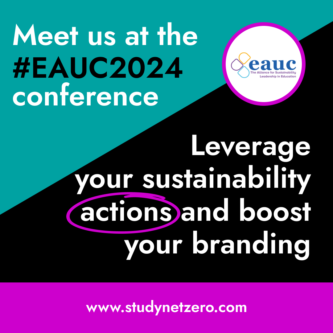 Exciting news! StudyNetZero will be exhibiting next week <a href="/TheEAUC/">EAUC</a> Annual Conference #EAUC2024!
Climate action is a critical priority for students, and we're inspired by the top 1% of educational institutions leading by example, like our host next week: <a href="/_UoW/">University of Winchester</a> 
#GreenByExample 💚
