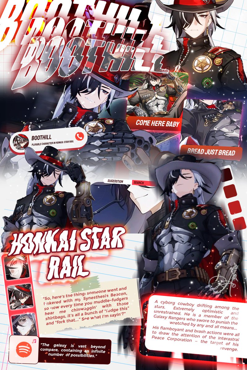 eericaaiai's tweet photo. awhjswh YO! this is my layouting edit, even thought i'm not boothill user but kinda love with HSR because the visual are gorgeus. But here y'all #boothillhhsr #HonkaiStaRrail Of course this belong for my bestie. #boothilhonkaistarrail #layout https://t.co/5MpVWcO1qg