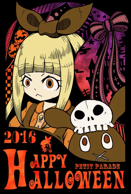 ハロウィンは大体毎年描いてて以前干し芋のお礼にリメイクもやったこうやってたまにリメイクするのも成長感じれて良いね今後もやってきますし、アリスは死ぬまで描きます2016→2022 