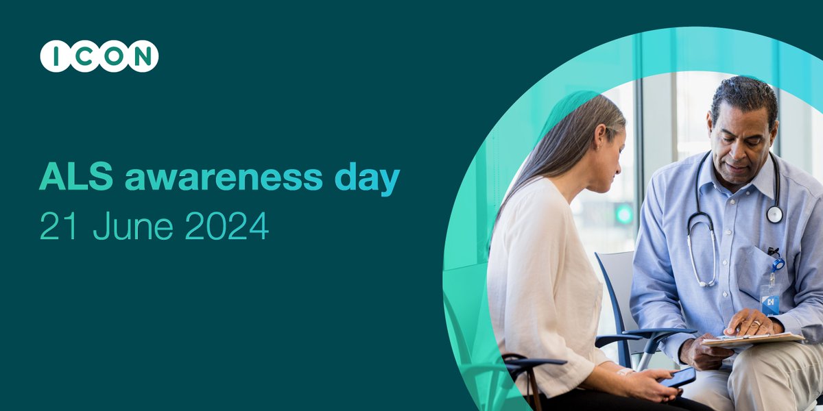 ICONplc's tweet image. ICON is a proud supporter of ALS awareness day. Over the past 5 years, ICON has participated in 17 ALS studies involving 2,188 patients at 600+ sites. Learn more ow.ly/nFkw50Skxnu #axeALS