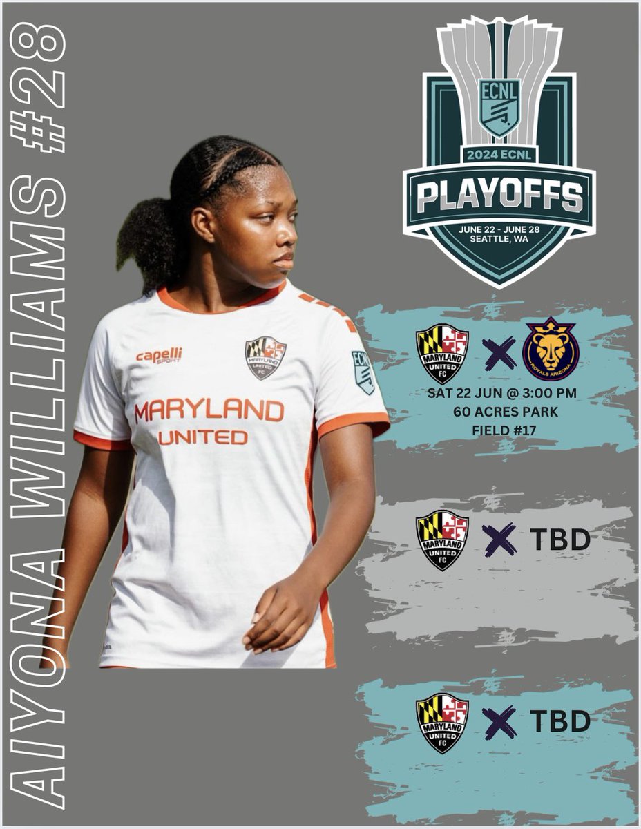 I can’t wait for our first game tomorrow! I hope plenty of coaches are able to make it out to see <a href="/Maryland_United/">Maryland United FC</a> G07 play!

<a href="/ECNLgirls/">ECNL Girls</a> <a href="/ImYouthSoccer/">ECNL/GA/Recruiting/College Soccer</a>
<a href="/TheECNL/">The ECNL</a> <a href="/PrepSoccer/">Prep Soccer ⚽️</a>
<a href="/teamgiveandgo/">Team Give & Go</a> <a href="/TopPreps/">College Coach / College Scout / College Recruiter</a>
<a href="/TopDrawerSoccer/">TopDrawerSoccer</a> @SoccerMomInt @mYouthSoccer <a href="/ImCollegeSoccer/">College Soccer Truth ™</a>
<a href="/TheSoccerWire/">SoccerWire</a>