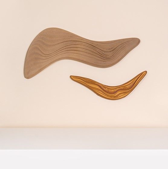 On the Home and Interior display at Future Fabric Expo in London:
Our freshly developed wall panels, which are 3D printed by <a href="/Fiberneering/">Fiberneering</a> and coated with our MYCOTEX material. Photo by buff.ly/4ctmQZB