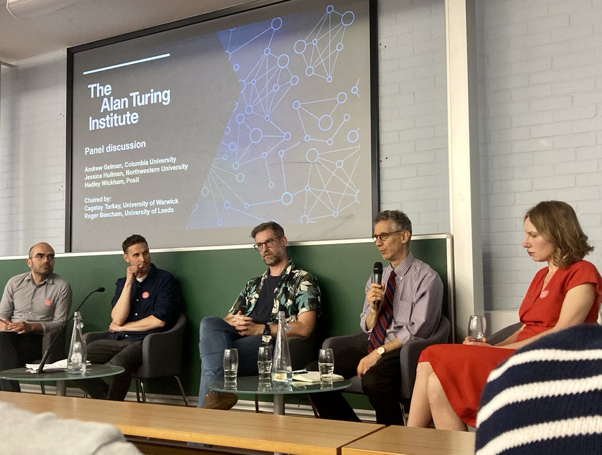 The Alan Turing Institute (@turinginst) on Twitter photo As part of Theory and Method Challenge Fortnight, the Turing hosted a public lecture at <a href="/KingsCollegeLon/">King's College London</a>: Rigour, imagination & production in data-driven science, with world-leading speakers @HadleyWickham, <a href="/JessicaHullman/">Jessica Hullman</a> & Andrew Gelman.
➡️bit.ly/4bSKm1D
@AiAtKings As part of Theory and Method Challenge Fortnight, the Turing hosted a public lecture at <a href="/KingsCollegeLon/">King's College London</a>: Rigour, imagination & production in data-driven science, with world-leading speakers @HadleyWickham, <a href="/JessicaHullman/">Jessica Hullman</a> & Andrew Gelman.
➡️bit.ly/4bSKm1D
@AiAtKings