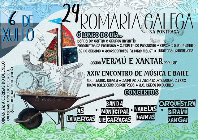 🥁 Os amigos de Brisas do Quenllo 
convídanvos un ano máis á Romaría da Pontragha.

📅 Preparádevos para o 6 de xullo e unha xornada de sesión vermú, xantar e moita, moita música 🍗 🎶