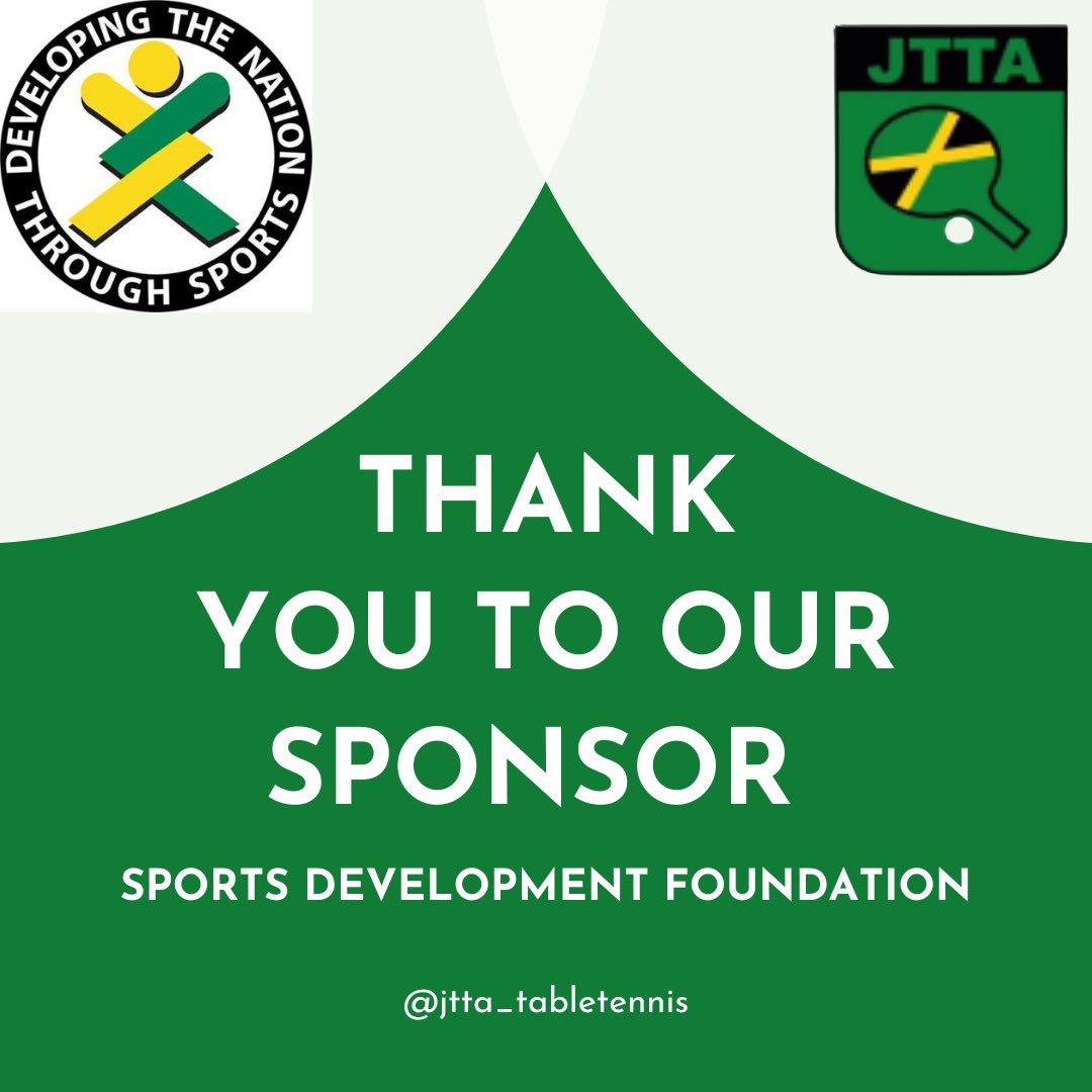JamaicaTTennis's tweet photo. A massive thank you to our incredible sponsors for making the JTTA/OSIL/SDF Prep and Primary Table Tennis Rally 2024 possible! Your support helps us inspire and empower young athletes. 🏓🎉 #ThankYou #JTTA2024 #OSIL #SDF #TableTennis #YouthSports https://t.co/vWXVnsF1te