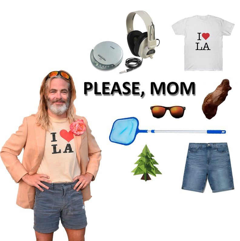 chris pine with a turkey leg tweet media