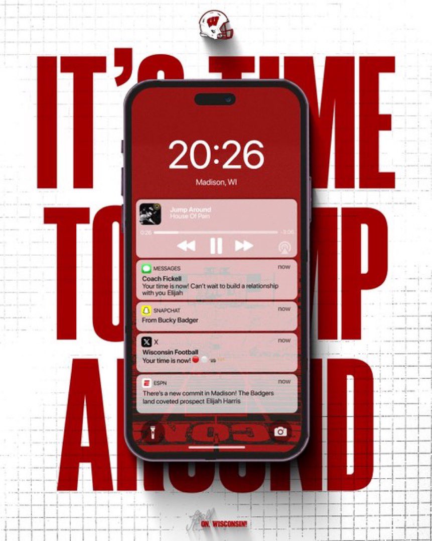 This one is different! Shoutout <a href="/WisFBRecruiting/">Wisconsin Badgers Football Recruiting</a> for the cool graphic. Thank you!
<a href="/WCHS_Football/">WCHS 🏈 Warhawks</a> <a href="/CoachGuiton/">Kenny G.</a>