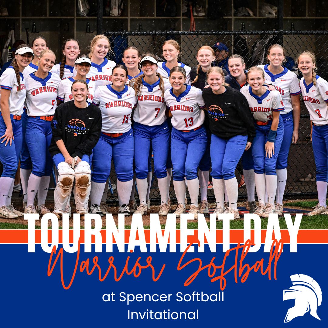 Good luck to the softball team today as they head to Spencer to participate in the Spencer Softball Invitational! Go Warriors! #SCWarriorPride
