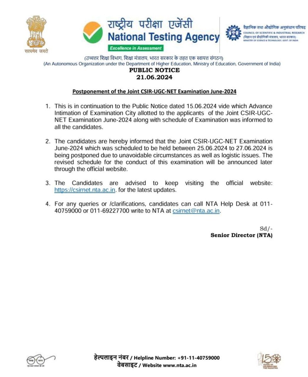 HodophileAyushi's tweet image. After NEET and UGC NET now it's CSIR NET 😢
#CSIR #CSIRNET #ugcnet_paperleak #NEET #csirnet