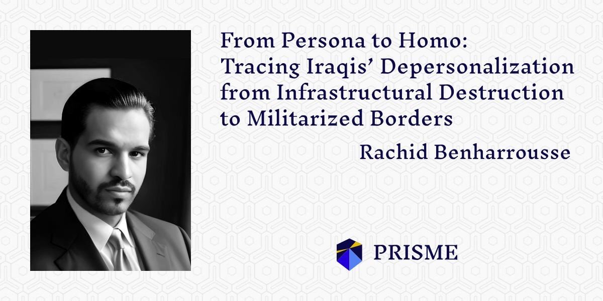 Rachid Benharrousse offers a critical view of how prevailing military responses by US &amp; Europe to contemporary crises, both abroad (here, in Iraq) and closer to home, have dehumanizing effects that fundamentally undermine professed humanitarian intentions prismeinitiative.org/blog/from-pers…