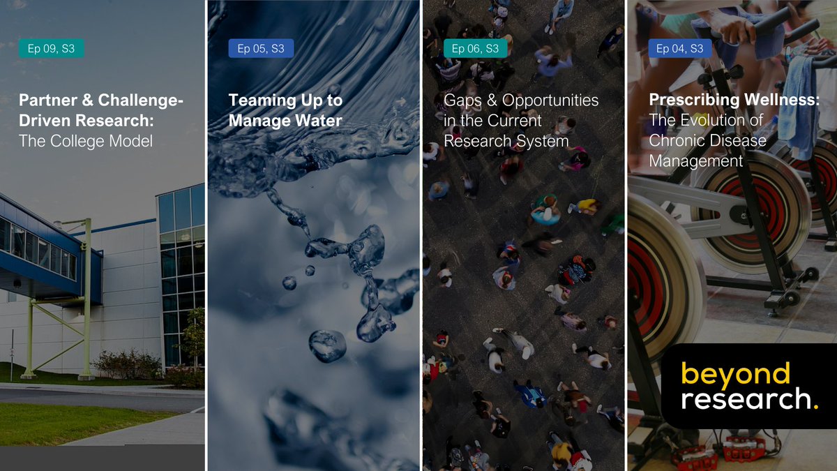 #TopEpisodes of the week

S3, E9 - Partner &amp; Challenge-Driven Research: The College Model
S3, E5 - Teaming Up to manage Water
S3, E6 - Gaps &amp; Opportunities in the Current Research System
S3, E4 - Prescribing Wellness

🎧 apple.co/3yLxBnB

#sciencepodcast #research