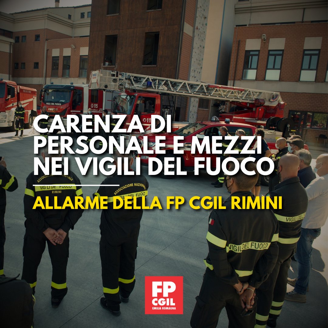 FPCGILER's tweet image. L'allarme lanciato dalla FP CGIL di Rimini mette in luce una situazione preoccupante: la carenza di personale e mezzi nei Vigili del Fuoco della provincia. Chiediamo l’intervento urgente del sindaco Jamil Sadegholvaad, per affrontare questa criticità.
fpcgilemiliaromagna.it/allarme-a-rimi…