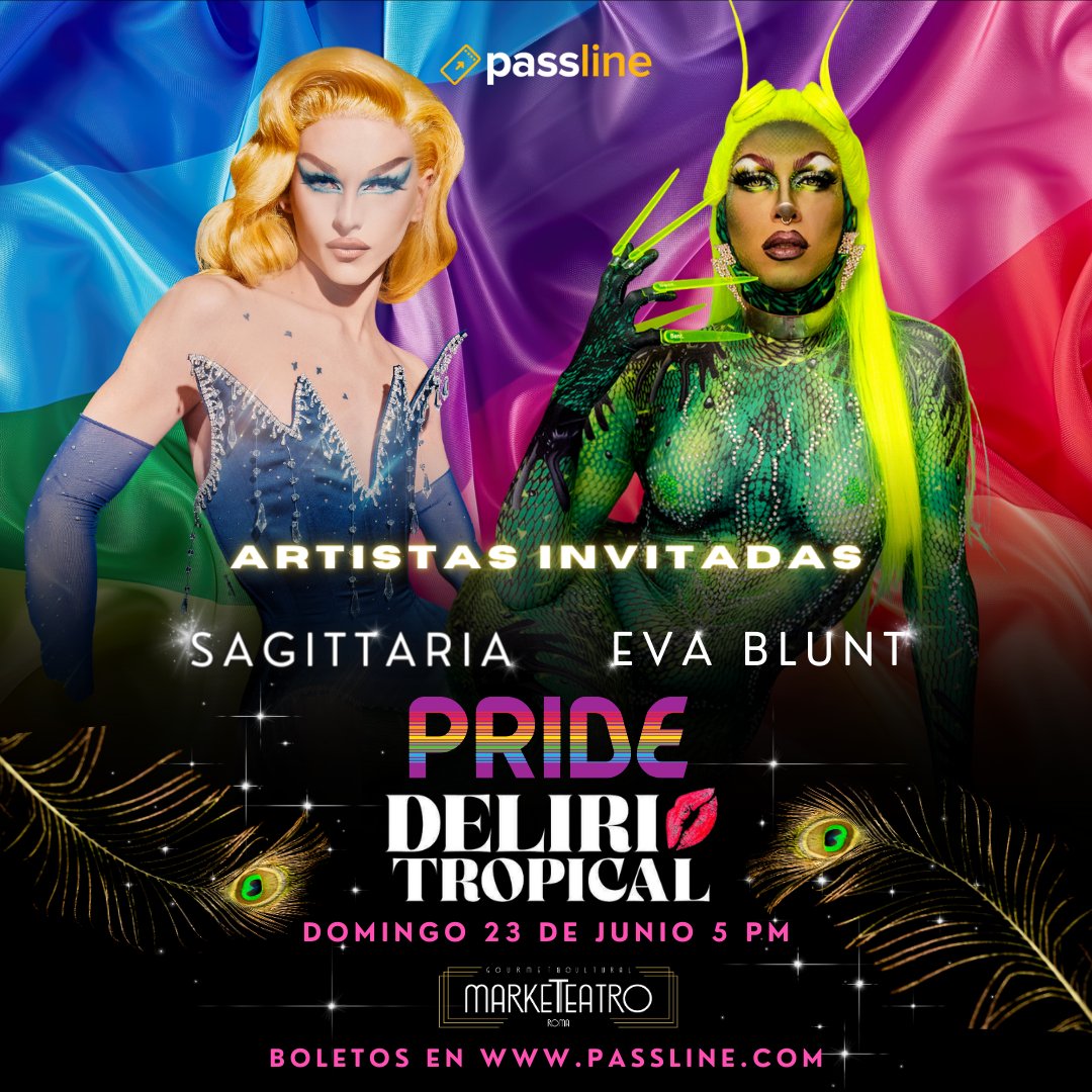 El show de burlesque más hot de la CDMX recibe a @icarelevy y <a href="/itsagittaria/">Sagittaria</a> para celebrar #Pride2024 🏳️‍🌈🏳️‍⚧️

Este domingo 23 de junio en MarkeTeatro a las 5 pm 🔥

 Boletos para el show y Meet &amp; Greet en passline.com/eventos/deliri…