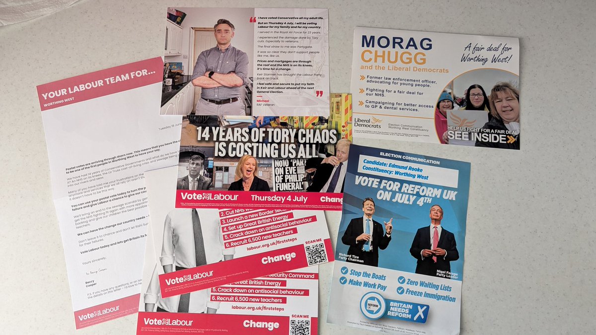 jamesbradshaw's tweet photo. This lot is all in today's post, you'd think there was an election soon or something 🤪 nothing from the conservatives - maybe they've already given up. https://t.co/SeqxYaviUh
