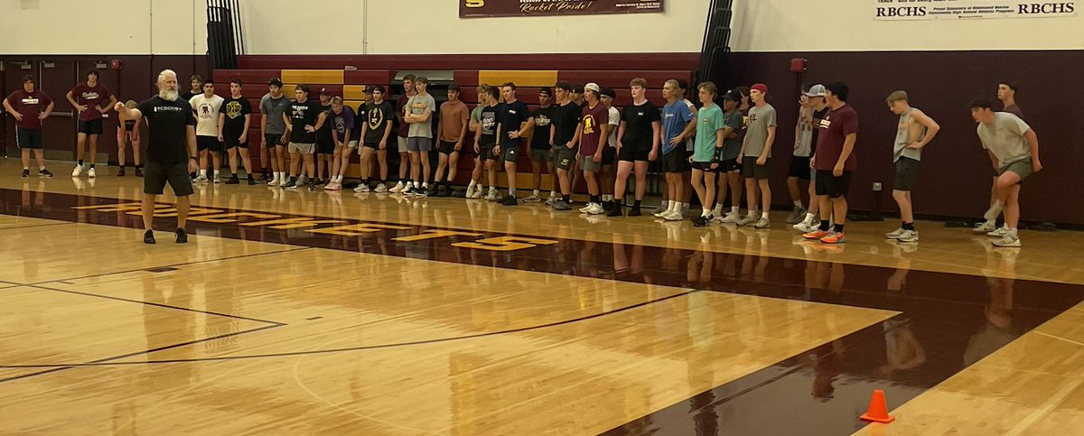 RBHS_Football's tweet photo. The tradition continues! Extra speed work with #TCBOOST and Tommy Christian. https://t.co/eMnCJeN9TI