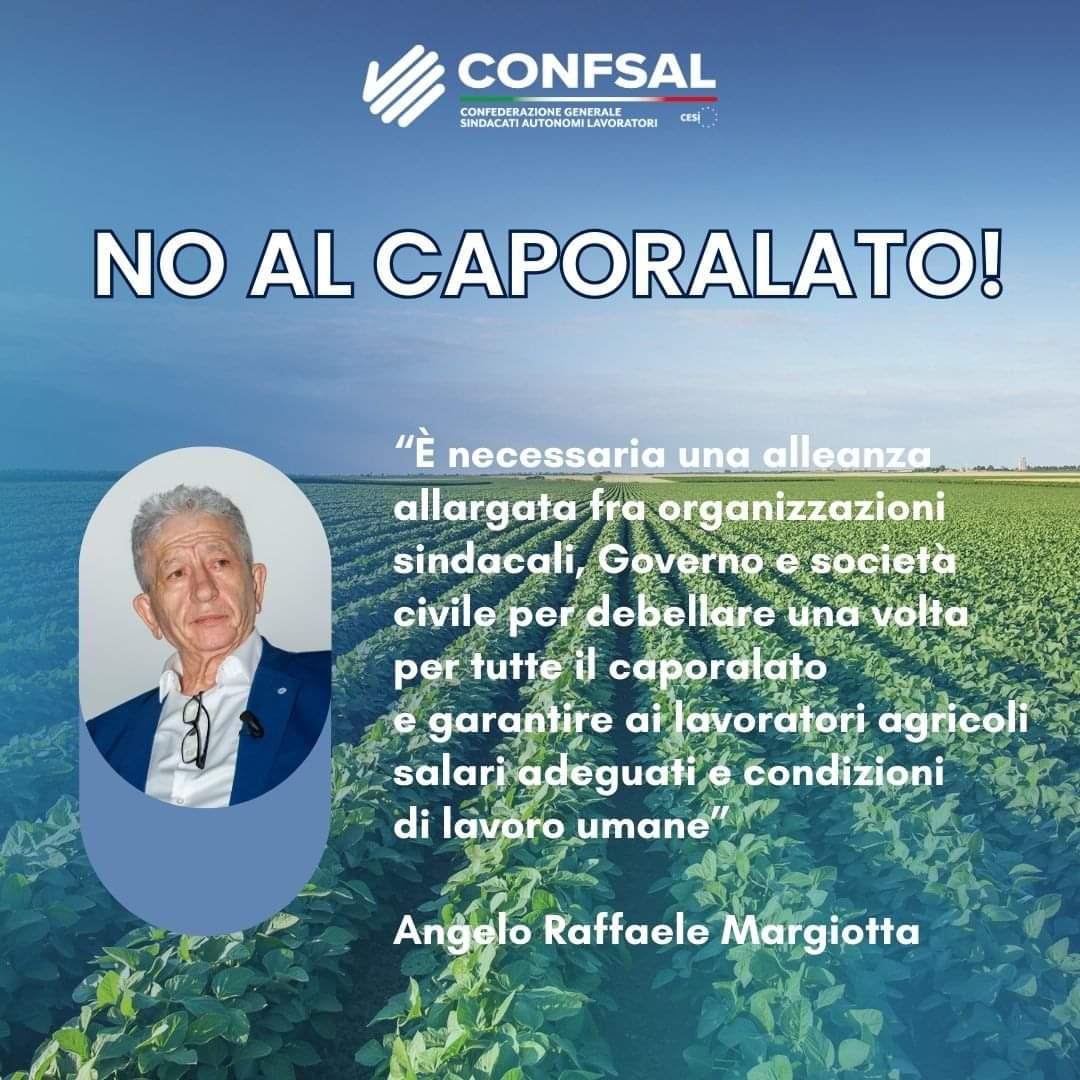 La tragica morte di #Satnam Singh, il lavoratore agricolo morto a #Latina, ha drammaticamente riacceso i riflettori sulla piaga del #𝐜𝐚𝐩𝐨𝐫𝐚𝐥𝐚𝐭𝐨. 

#confsal #diritti #lavoro #noalcapolarato