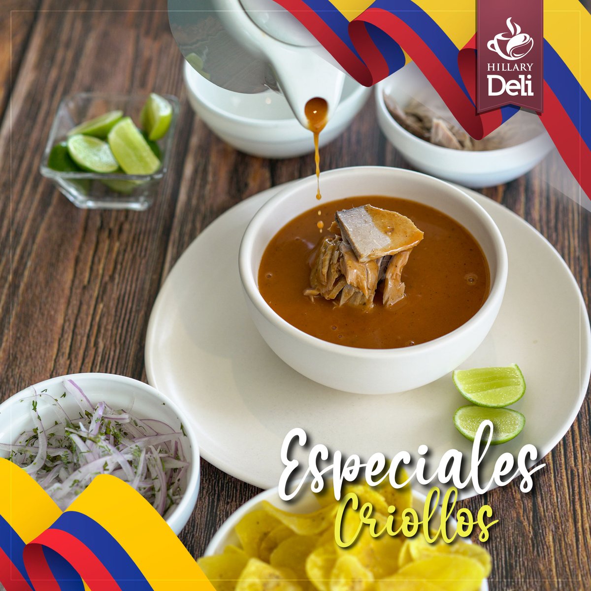 hillarydeli's tweet photo. Este fin de semana, ven a disfrutar de nuestros ESPECIALES CRIOLLOS en Hillary Deli.   

➡️Contáctanos:⬅️ 
📞 Machala:0993784949/ 072963700 
📞 Arenillas: 0959920198 /073700260 

➡️Tienda online⬅️ 
🖥️https://t.co/bBRxcJ7ArX

 #EspecialesCriollos #Encebollado #SaborEcuatoriano https://t.co/ZMqUiBF103