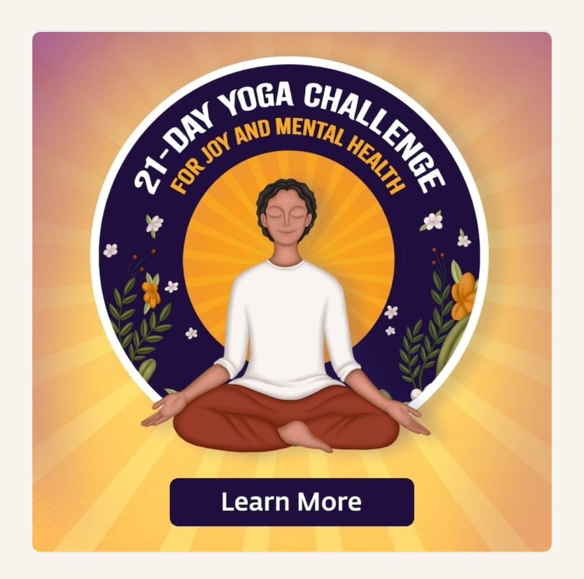 Vijaymanjunath4's tweet photo. Being in the process of Yoga means putting your life on fast-forward.– Sadhguru. Join the 21 Day Yoga Challenge! Let’s celebrate this beautiful practice on International Day Of Yoga. 🧘‍♂️🧘‍♀️
🔗 https://t.co/4DeMsIYyjS #YogaDayChallenge https://t.co/Kg4iajMoYm