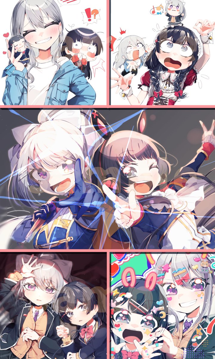 #にじそうさく09 新刊 「Best Friends!!」

kemtの超かわいいイラスト本を頒布します!
なかよし〜な2人、平成レトロっぽい2人、ライブでかっこよく決めてる2人のイラストをベストショットっぽく表現してみました!

500円/12P/フルカラー/B5
B-18 ダブルコーテーション

よろしくお願いします! 