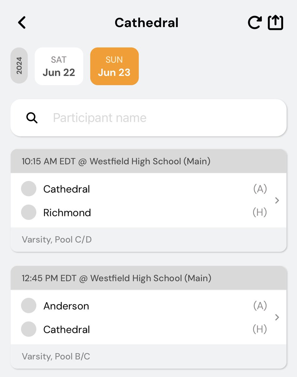 Charlie Hughes schedule for this weekend.