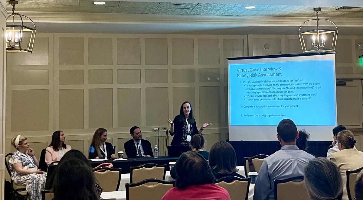 #ADMSEP Annual Meeting teaching how to bring AI to the Psychiatry Clerkship.