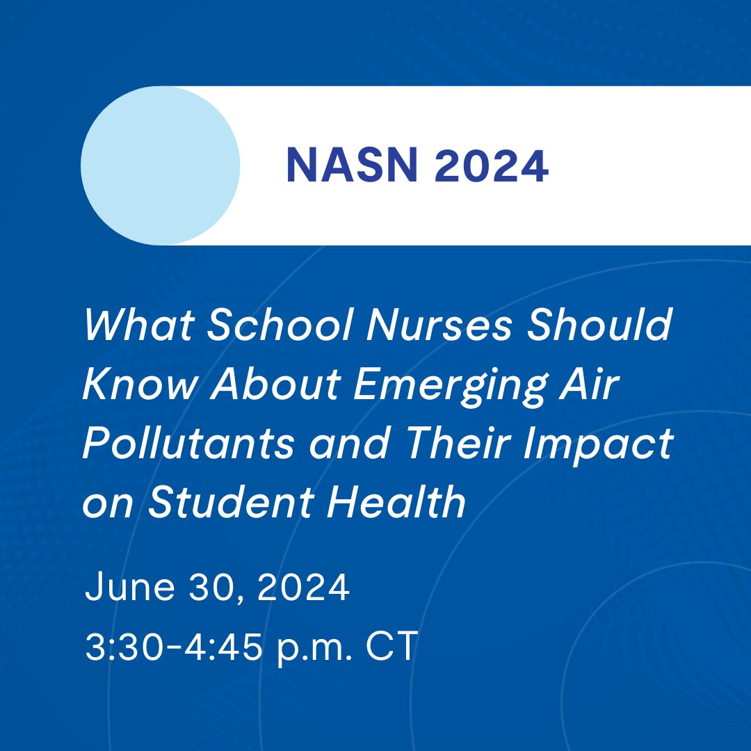 Chemical Insights (@chem_insights) on Twitter photo #DYK that air pollutants can impact student health? Visit booth #1232 and join us for the <a href="/schoolnurses/">NASN, Inc.</a> 2024 presentation, “What School Nurses Should Know About Emerging Air Pollutants and Their Impact on Student Health,” on June 30 from 3:30-4:45 p.m. CT. s.ul.org/4bc8zzb #DYK that air pollutants can impact student health? Visit booth #1232 and join us for the <a href="/schoolnurses/">NASN, Inc.</a> 2024 presentation, “What School Nurses Should Know About Emerging Air Pollutants and Their Impact on Student Health,” on June 30 from 3:30-4:45 p.m. CT. s.ul.org/4bc8zzb