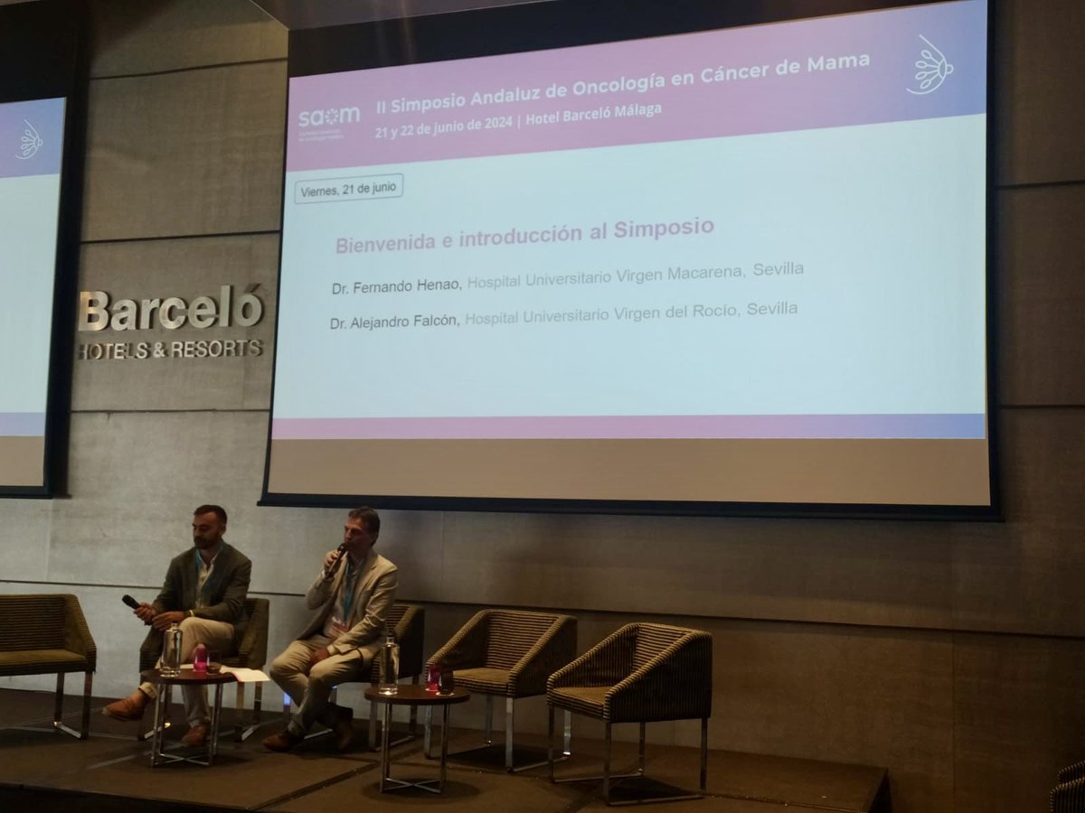 Acabamos la semana en #Málaga donde hoy empiezan las dos jornadas del II Simposio Andaluz de Oncología en #CáncerdeMama 🧬

Acompañamos a <a href="/saom_oncologia/">SAOM</a> de la mano del Dr. Fernando Henao <a href="/Ferheca12/">Fernando Henao</a> y el Dr. Alejandro Falcón

#MásQueCongresos💙