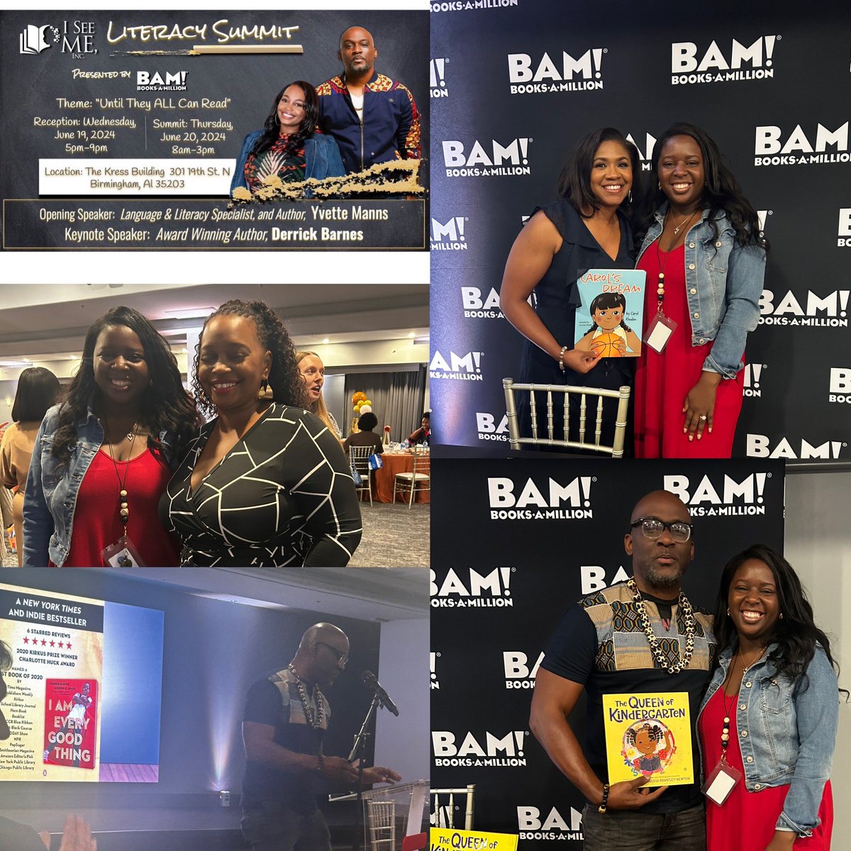 Cortney Juran-Stanton, M.Ed (@ms_juran) on Twitter photo The 3rd annual <a href="/iseemeinc/">iseemeinc</a> Literacy Summit was awesome! I had the pleasure of meeting <a href="/TheLitTeacher1/">Yvette Manns</a>, <a href="/2_hoop/">Coach Carol Rhoden</a> & best selling children’s author, Derrick Barnes! 👏🏾 The 3rd annual <a href="/iseemeinc/">iseemeinc</a> Literacy Summit was awesome! I had the pleasure of meeting <a href="/TheLitTeacher1/">Yvette Manns</a>, <a href="/2_hoop/">Coach Carol Rhoden</a> & best selling children’s author, Derrick Barnes! 👏🏾