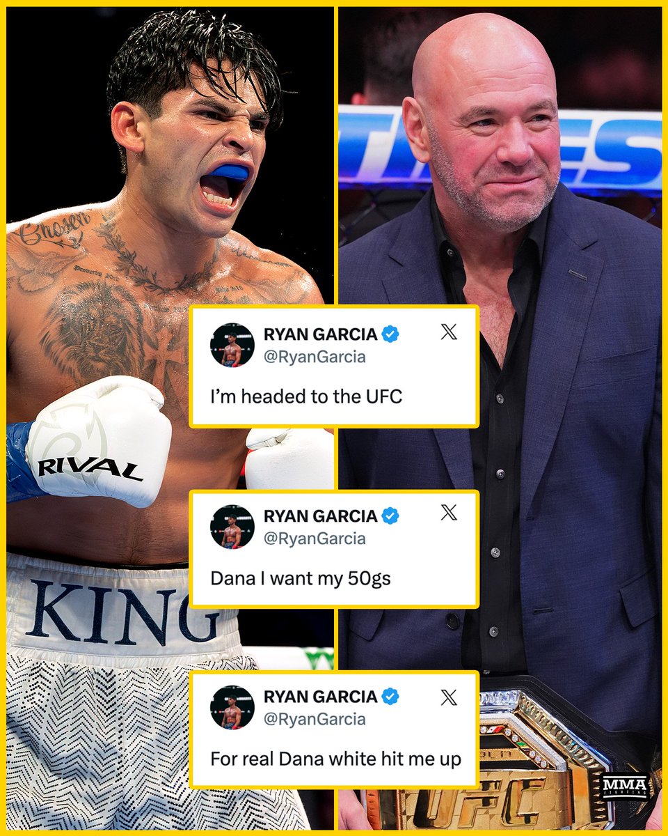 Ryan Garcia, Min dev jê boksê berda. Dana White bi min bikeve têkiliyê.