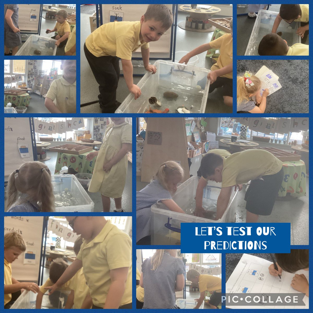 WE ARE SCIENTISTS: Will it FLOAT or will it SINK?
In Science, Nursery Blue have been making predictions, recording their predictions and putting their predictions to the test! #UTW #EYFSscience #floatorsink #whydoyouthinkthat #canyouexplain #proudteacher