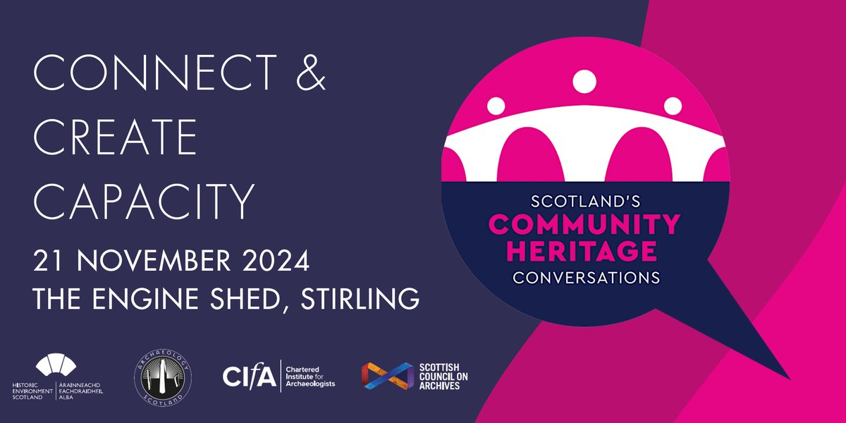 Scotland’s Community Heritage Conversations (@chcscotland) on Twitter photo Mark your calendars! 🗓️ Join us on 21 November from 10:00-16:30 at <a href="/HESEngineShed/">The Engine Shed</a> Stirling for the next #CelebrateCHC hybrid event for an opportunity to get together and talk about how we can create new connections, build capacity and celebrate community heritage! Mark your calendars! 🗓️ Join us on 21 November from 10:00-16:30 at <a href="/HESEngineShed/">The Engine Shed</a> Stirling for the next #CelebrateCHC hybrid event for an opportunity to get together and talk about how we can create new connections, build capacity and celebrate community heritage!