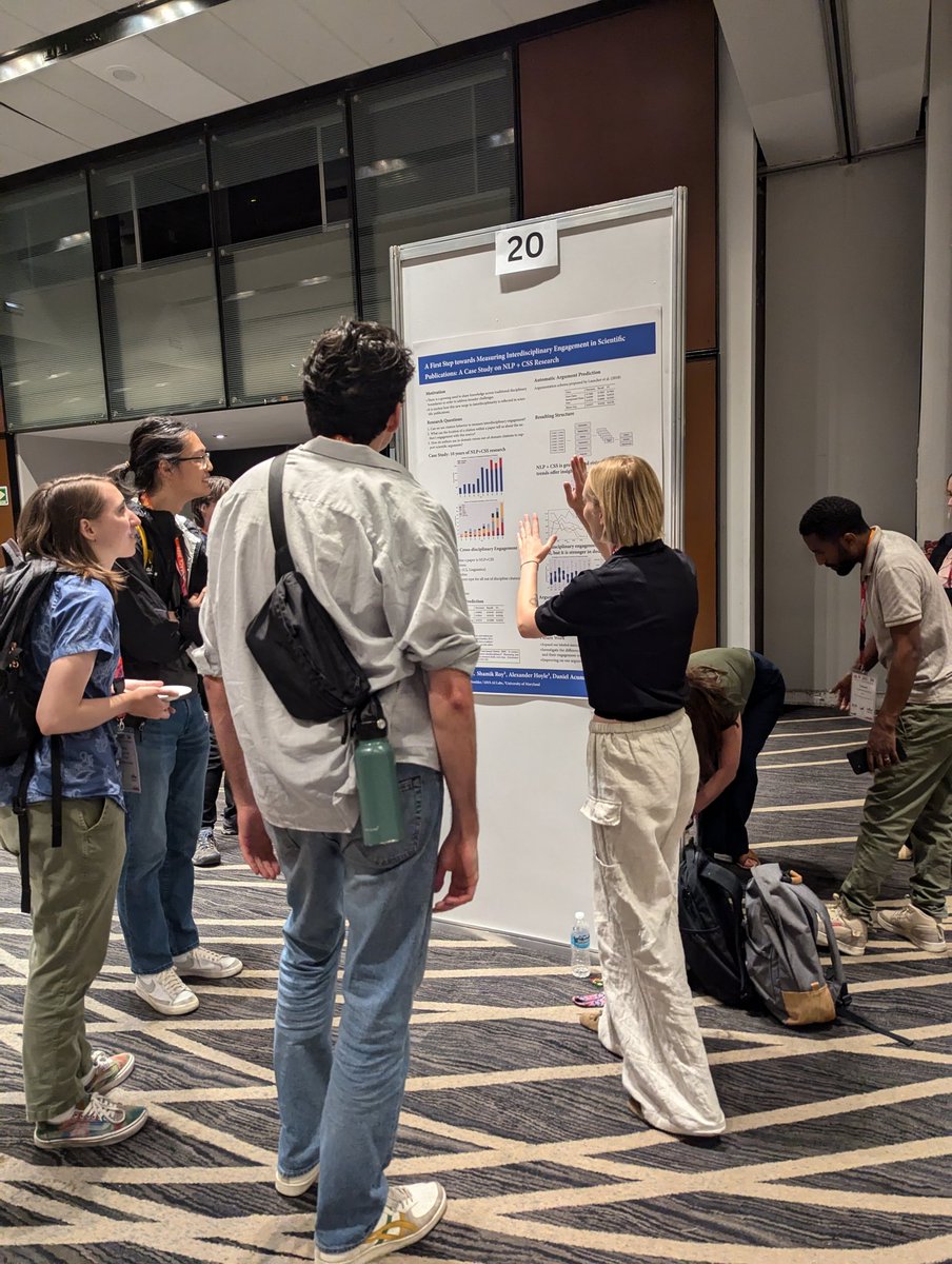 ml_pacheco_'s tweet image. Alex Leto of @BLAST_CU @BoulderNLP  presented our preliminary study on the interdisciplinary engagement of NLP+CSS work published in #NLProc venues. Read it in the @nlpandcss  proceedings! #NAACL2024 #NAACL24 @naacl