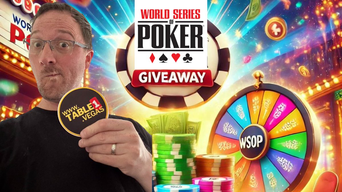 Table1Vegas's tweet photo. WSOP Main Event Giveaway!

So @ArtParmann is going to give away another 1% of his Main Event action (on top of the 5% he's already giving away!)

All you've gotta do to qualify is Like 💙 Repost ♻️ & follow us @Table1Vegas! 

1 Lucky Winner 🍀 Go Go Go!