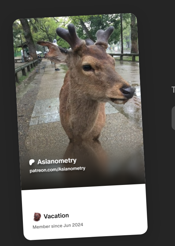 Check out my membership card from patreon.com/Asianometry!