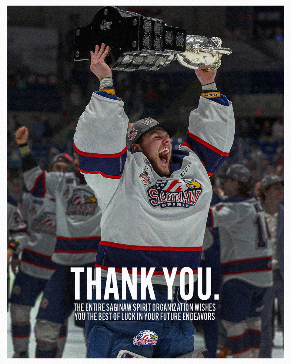 Forever a Saginaw Spirit ❤️ Forever a champion 💙

Thank you, Nolan.