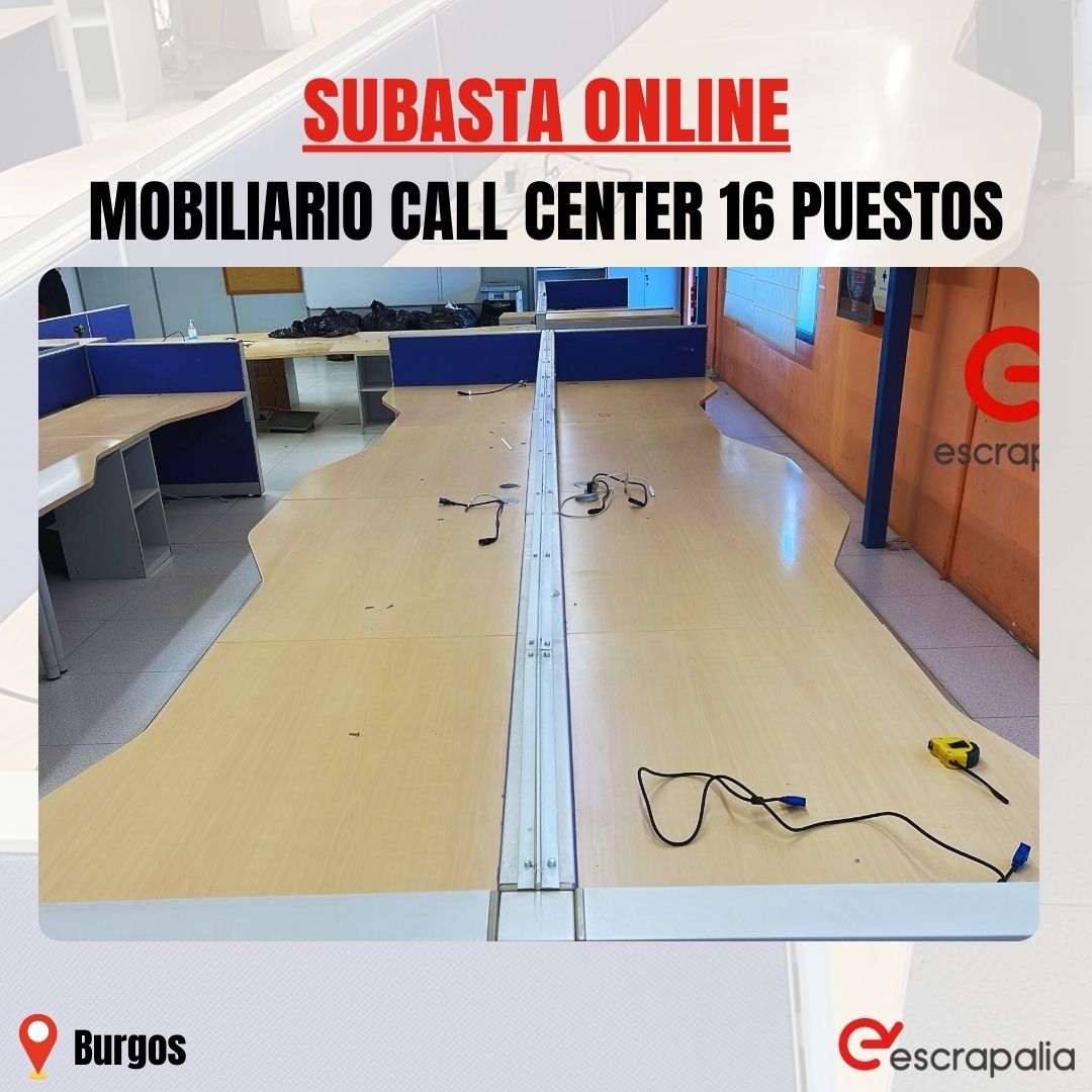 📢💼 Participa en nuestra subasta online de mobiliario de oficina conformado por sala de mesas multipuesto call center lineal para 16 puestos. ¡Puja ahora! 🚀🔗 bit.ly/3VwcK3l 

#SubastaOnline #CallCenter #MobiliarioOficina #Oportunidad #Productividad